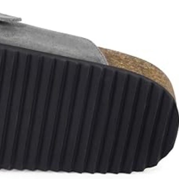 Leather Mules Unisex Cork Footbed Sandals with Arch Support (42) - Picture 8 of 9